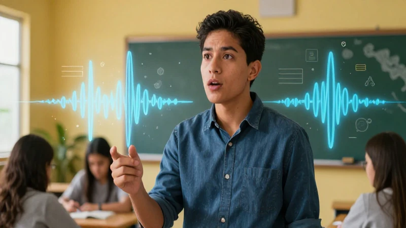 Educador mexicano dinámico en portada educativa vibrante