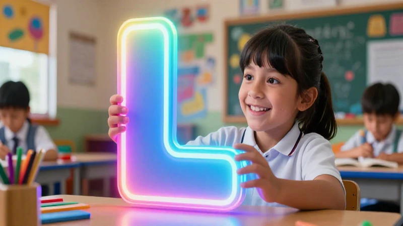 Alumno sonriente en vibrante entorno escolar mexicano