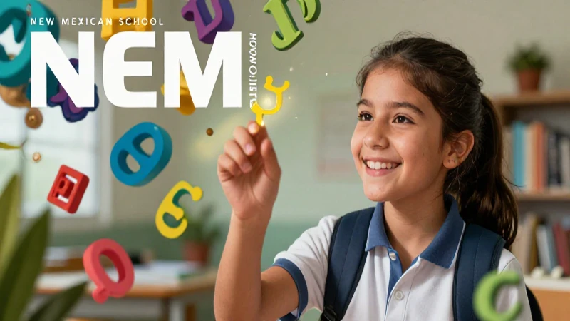 Estudiante mexicano aprende con estilo educativo vibrante