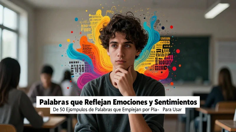 Portada educativa sobre vocabulario emocional