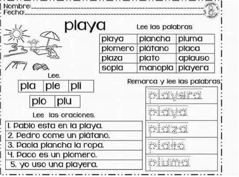 Palabras con ple y más: oraciones y juegos educativos 16 palabras con ple y mas oraciones y juegos educativos