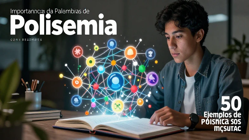 Ilustración educativa sobre la polisemia de palabras
