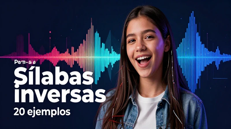 Portada visual de ejemplos de sílabas inversas creativos