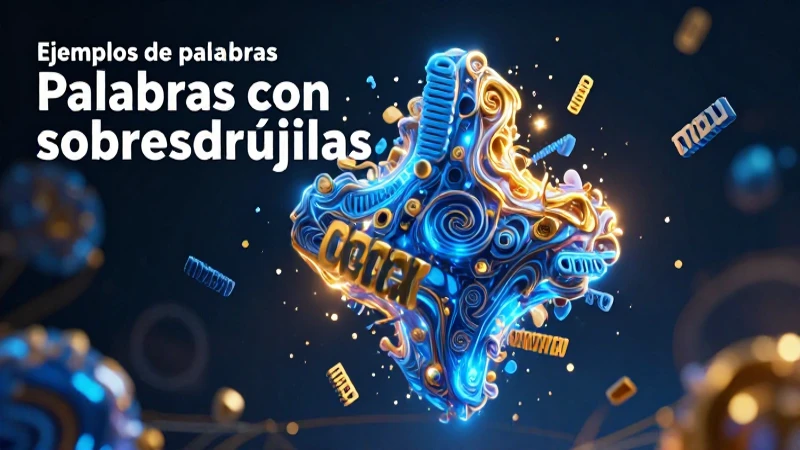 Palabras con sobreesdrújulas: qué son, ejemplos y más 4 Estructura lingüística 3D vibrante con ejemplos