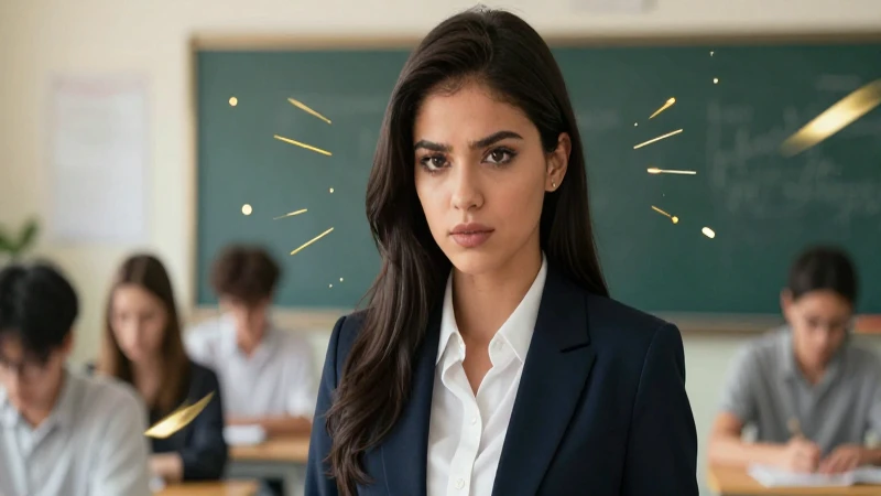 Palabras con tilde: 100 ejemplos de acentos y tildes 10 Profesora joven, enfocada y vibrante, estilo revista