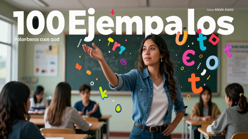 Palabras educativas y diseño de imágenes