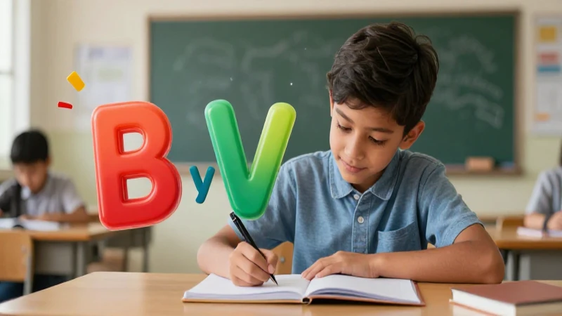 Aprende palabras con B y V de forma divertida