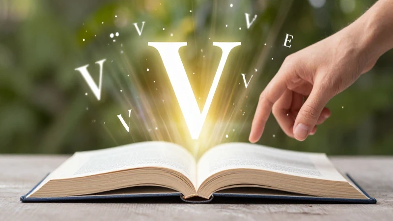 Palabras con V: 100 Ejemplos y Oraciones Inspiradoras 3 Libro abierto, conocimiento y mano en un estudio vibrante