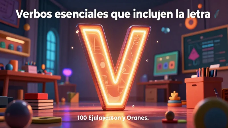 Palabras con V: 100 Ejemplos y Oraciones Inspiradoras 6 Representación dinámica de verbos con V