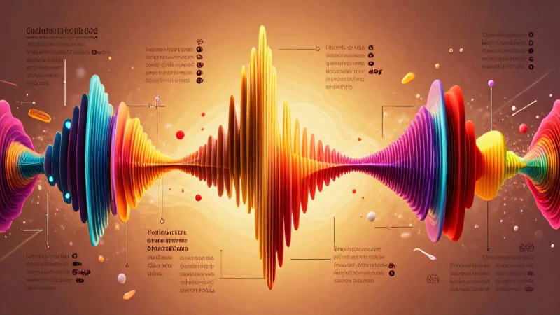 Ondas vibrantes ilustrando diptongos y triptongos