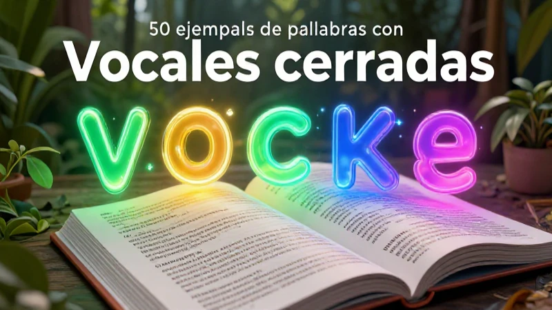 Vocales cerradas, diseño educativo vibrante y moderno