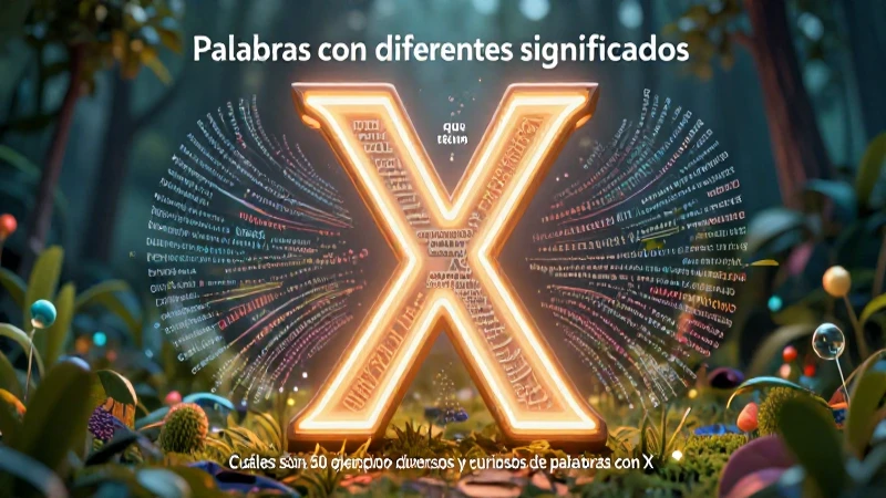 Revista académica vibrante sobre palabras con X