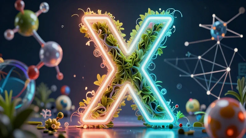 Visualización de la X en ciencia y matemáticas