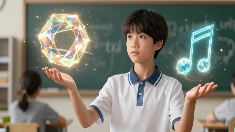 Estudiante brillante descubre conceptos abstractos
