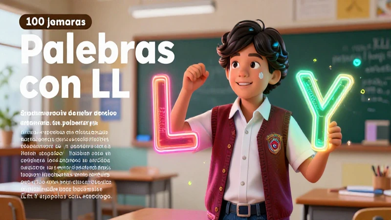 Aprende las letras LL y Y con estilo