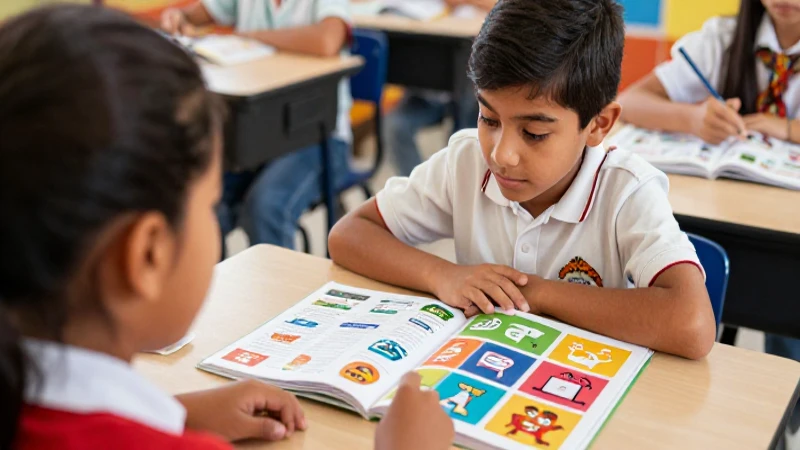 Vibrante escena de aprendizaje escolar mexicano
