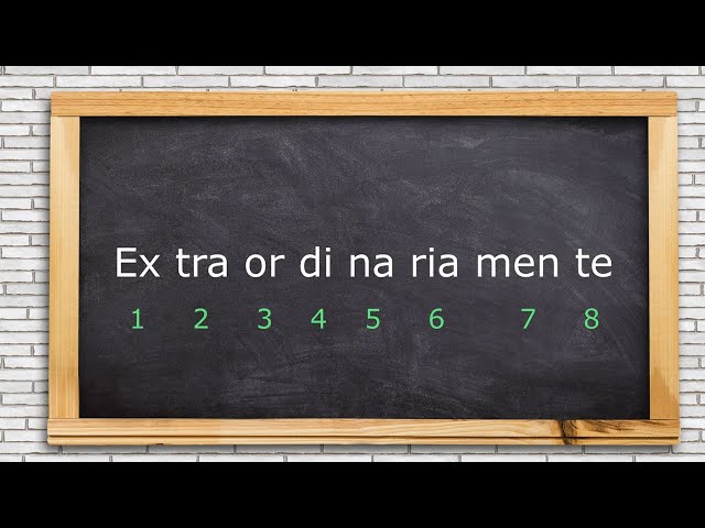 Palabras de una sílaba y sus ejemplos de 8 sílabas 37 palabras de una silaba y sus ejemplos de 8 silabas