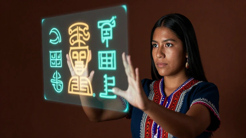 Joven indígena fusiona tradición y hologramas