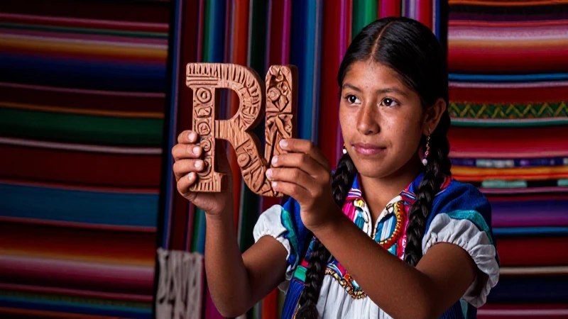 Joven Purépecha preservando su cultura indígena