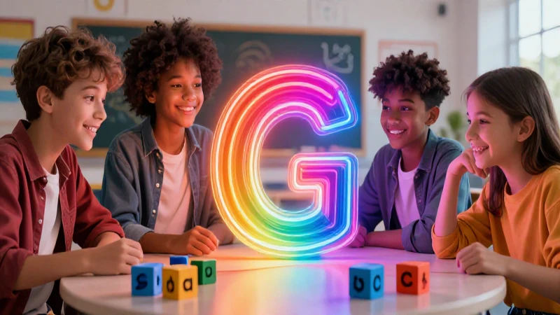 Ilustración vibrante de aprendizaje educativo moderno