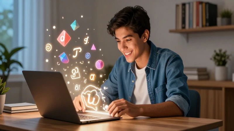 100 Ejemplos de Palabras Graves sin Tilde: Aprende Ya 9 Estudiante mexicano brillante estudia gramática con concentración