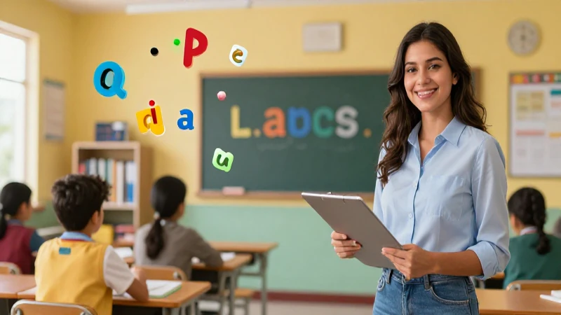 100 Ejemplos de Palabras Graves sin Tilde: Aprende Ya 4 Maestra enseñando idiomas en clase moderna