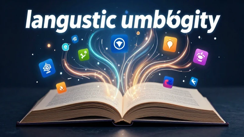 Ilustración conceptual de ambigüedad lingüística
