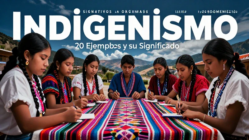 Ejemplos y significado de indigenismos