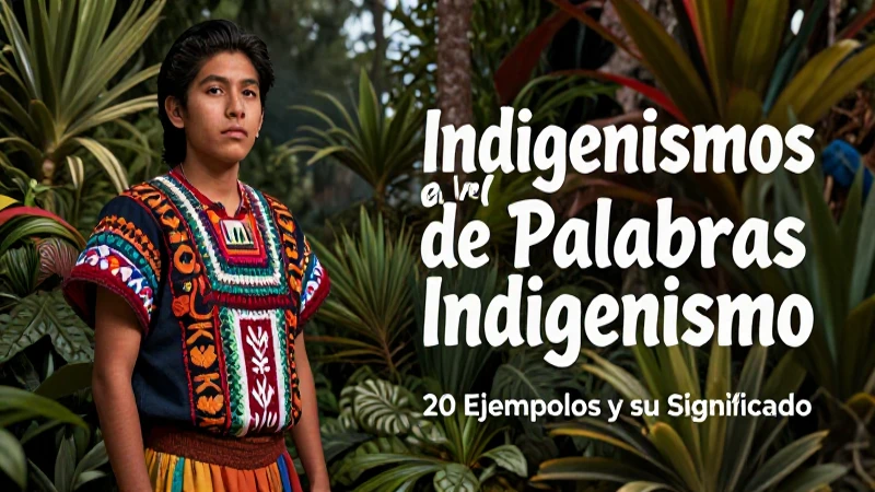 Estudiante Nahua ilustrado en un entorno vibrante