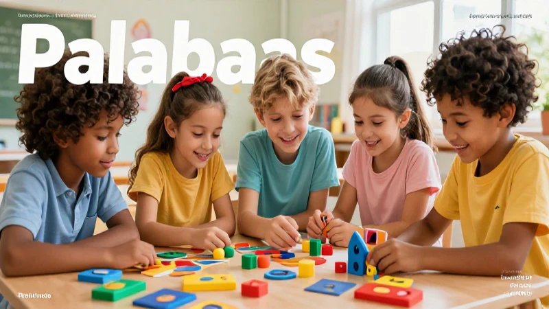 Niños aprenden sílabas con materiales interactivos
