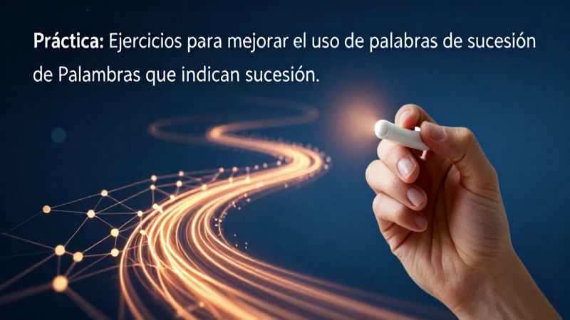 Imagen de blog educativa sobre palabras de sucesión