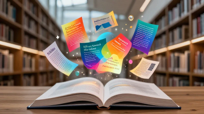 50 Ejemplos de Palabras que empiezan por qui- para ti 25 Libro abierto con conceptos abstractos vibrantes