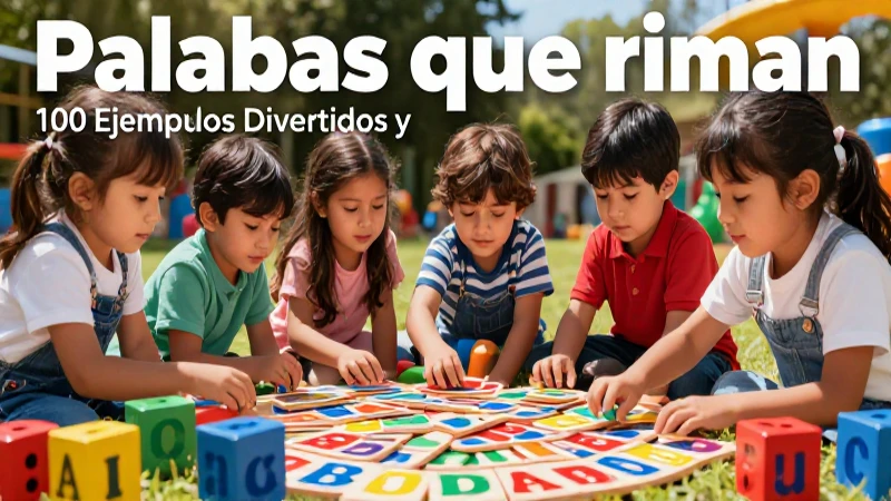 Palabras que riman: 100 Ejemplos Divertidos y Creativos 7 Rimas divertidas para niños en exteriores