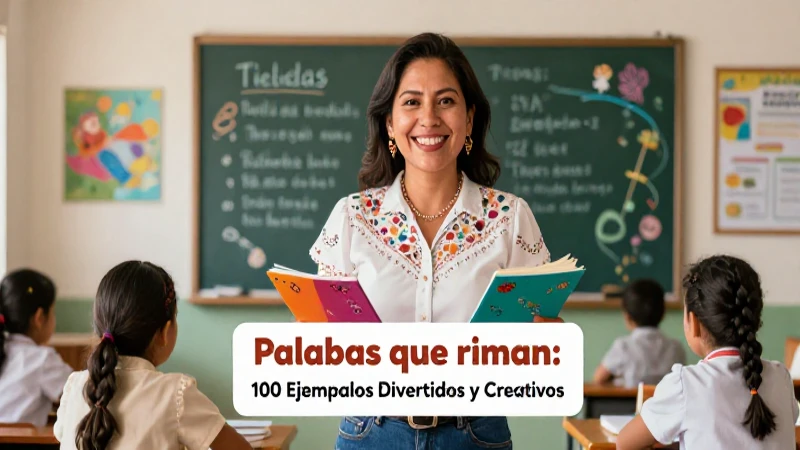 Palabras que riman: 100 Ejemplos Divertidos y Creativos 9 Rimas creativas en refranes y adivinanzas