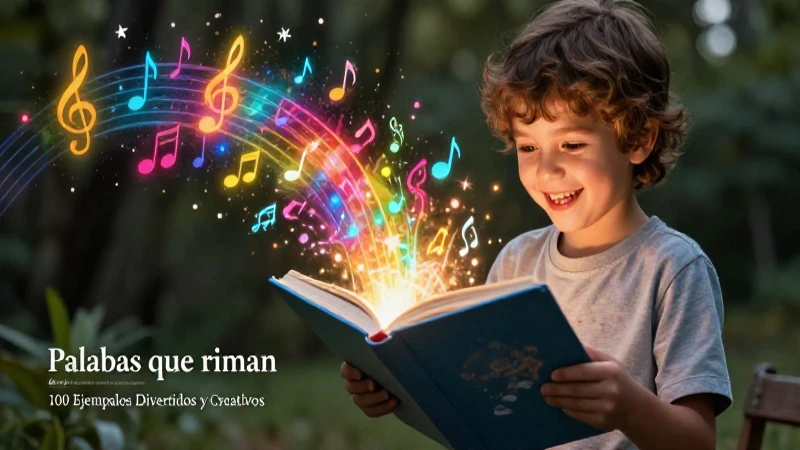 Palabras que riman: 100 Ejemplos Divertidos y Creativos 4 Rimas creativas para música y niños
