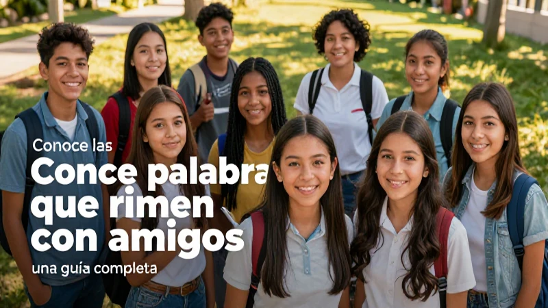 Guía de ejemplos para palabras que riman