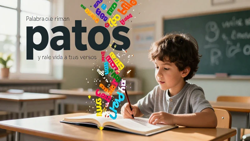 Busca versos que rimen con patos