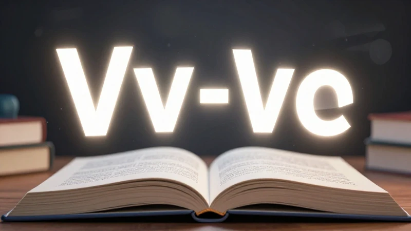 Ilustración vibrante de vocales y libro abierto