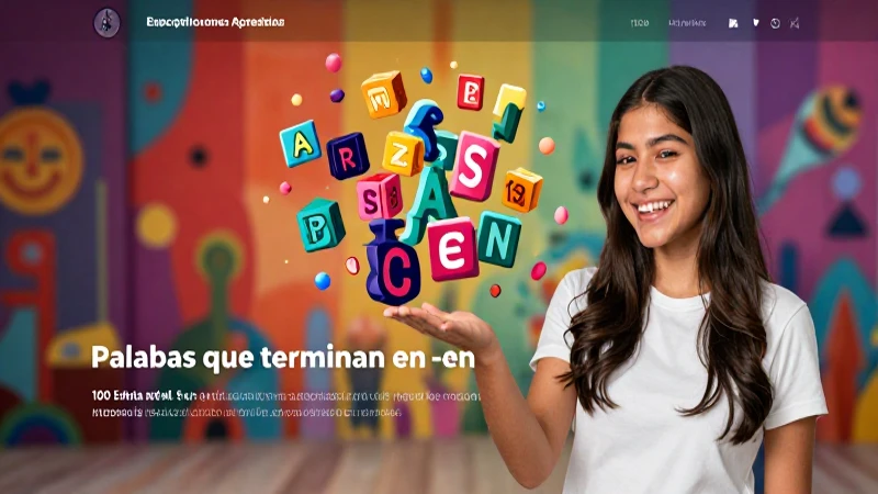 Clasificación de palabras por sílabas y terminación -en