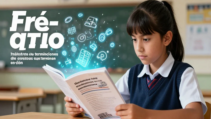 Palabras que Terminan en -ción: 100 Ejemplos Completos 6 Ilustración educativa sobre terminaciones de palabras