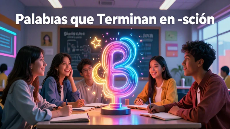 Palabras que Terminan en -ción: 100 Ejemplos Completos 5 Cien palabras terminadas en -sión