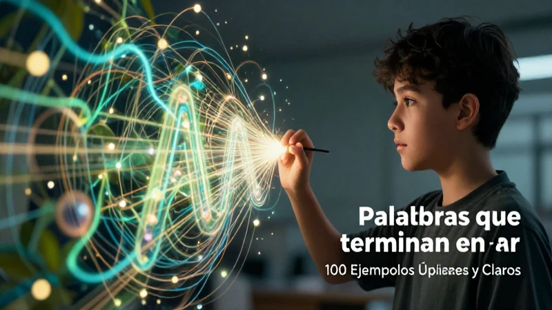 Palabras que terminen en ar: 100 Ejemplos Útiles y Claros 7 Versatilidad de palabras en -ar con ejemplos