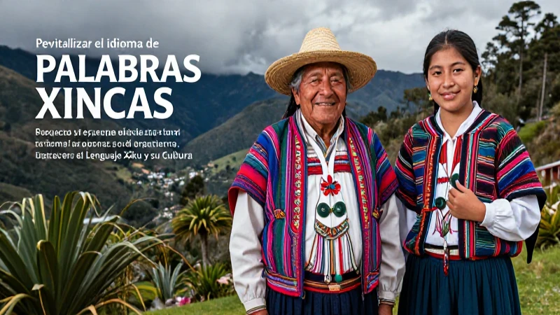 Revitalizando la lengua Xinca, cultura y conocimiento