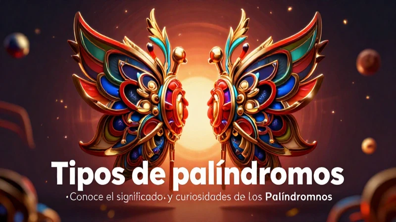 Conoce el significado y curiosidades de los palíndromos 3 Ilustración educativa de simetría y palíndromos