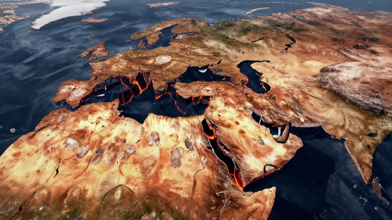 Pangea: concepto, formación, separación y deriva continental 8 Pangea se fractura con magma y fallas tectónicas
