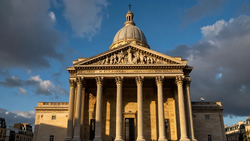 Panthéon en Paris, dorado y monumental