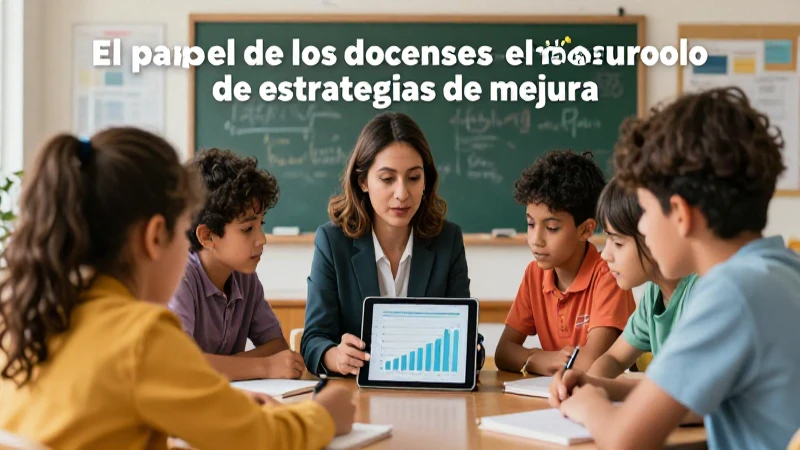 El papel clave de los docentes en la evaluación educativa 6 Docente mexicano impulsando la evaluación educativa