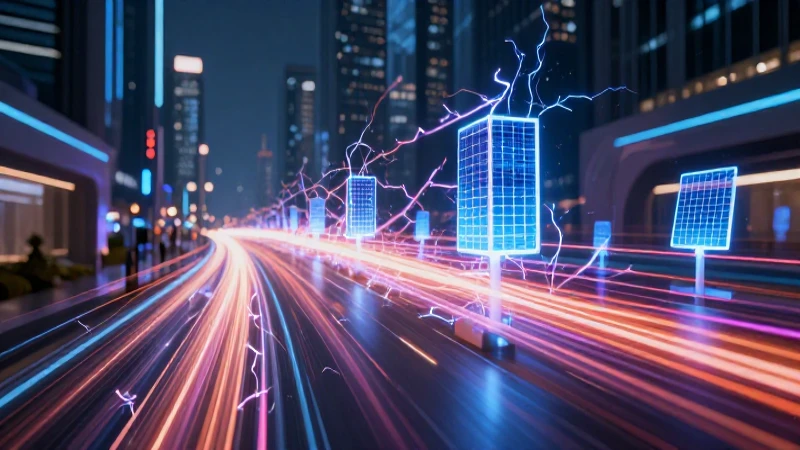 Conoce cómo la electricidad transforma tu vida diaria 4 Energía vibrante futurista en un ambiente urbano