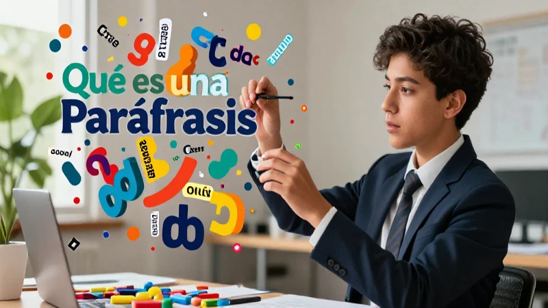 Qué es una paráfrasis: Concepto, tipos y ejemplos prácticos 6 Ilustración de paráfrasis práctica y educativa