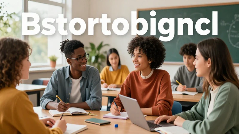 Estudiantes entusiastas en un aula moderna y brillante